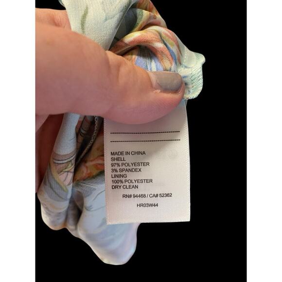 Shelli Segal Dress Gown Satiny Slip Paisley Slit Long Boho Forest Fairy Formal 2 - Picture 15 of 16